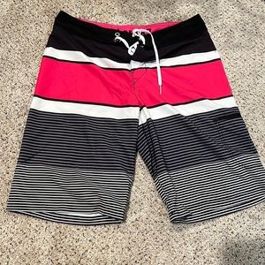 Stripped board shorts